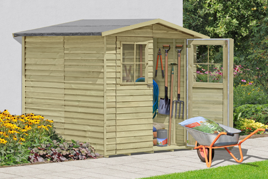 Holzgerätehaus Viggo Kiefer KDI Stülpschalung 180 x 180 cm