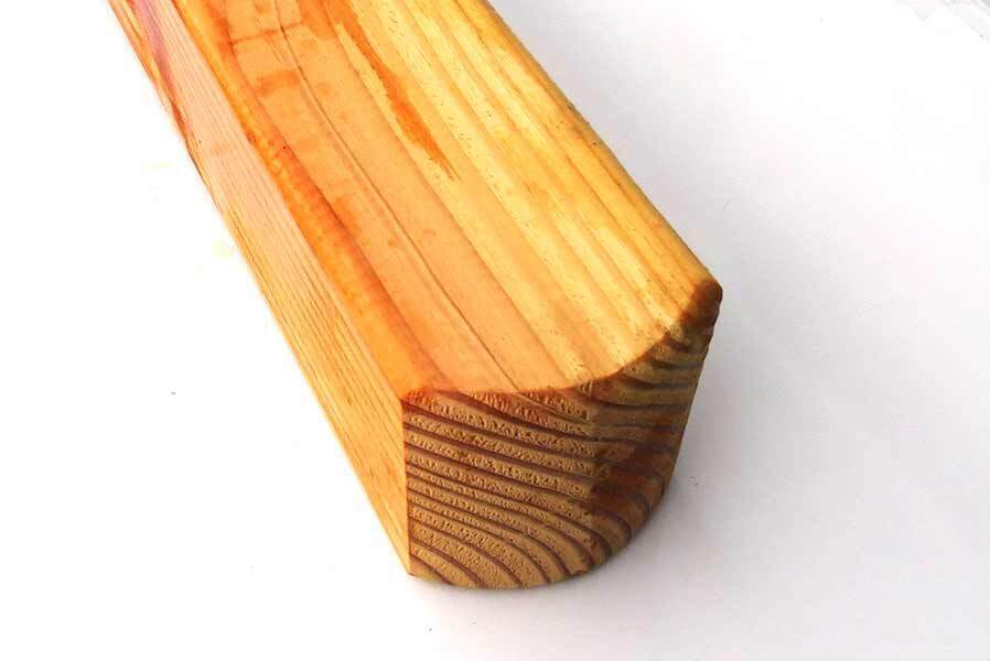 11jfBSDdMPW4pdt Zaunpfosten 9x9 cm aus Lärchenholz Kopf gerundet Zaunpfahl Zaun Lärche