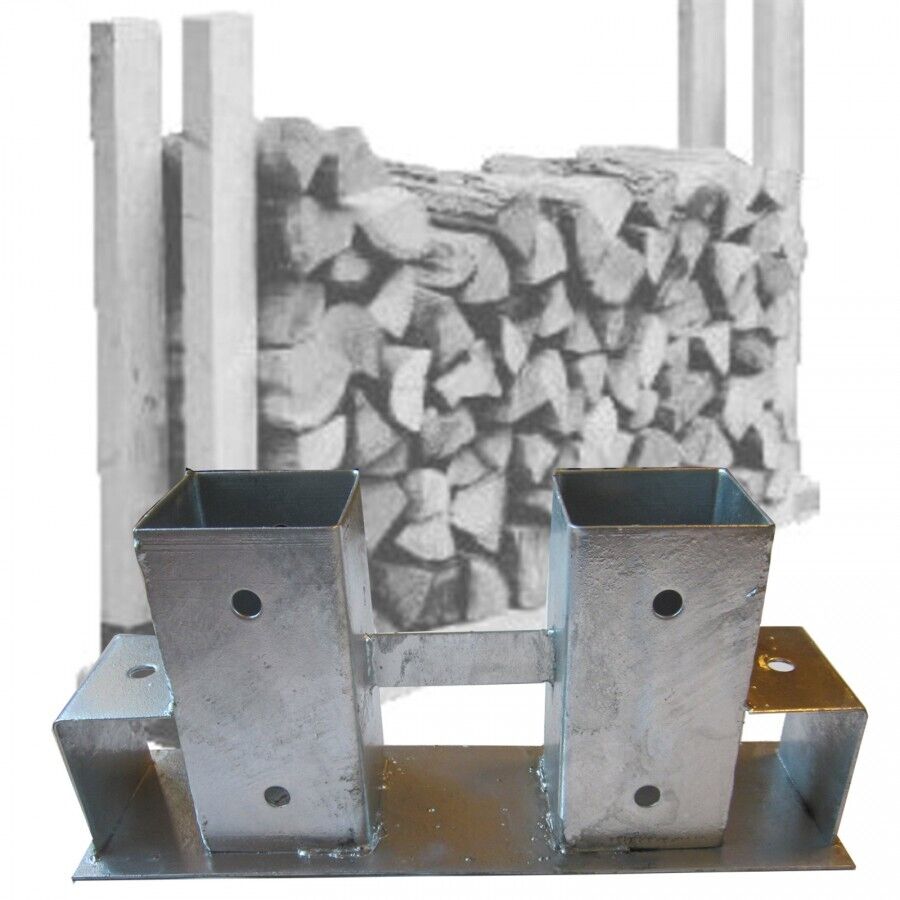 Verbinder für Stapelhilfe für Brennholz Kaminholz Holzlager Feuerholzregal Holz lagern