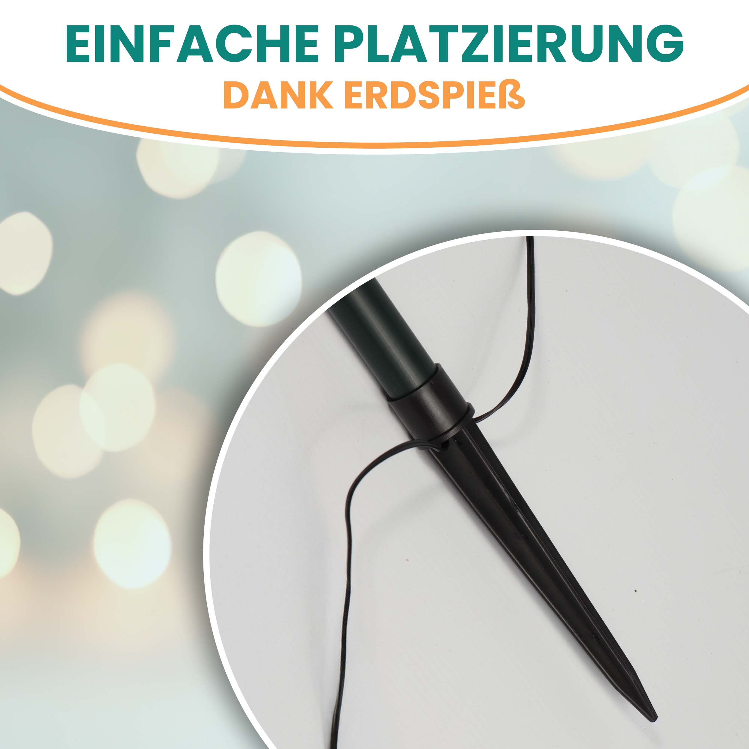 LED Gartenstecker 5er Set Funkelnde Sternenstäbe für den Außenbereich