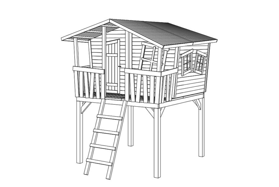 Stelzenhaus Spielhaus Tom Fun Stelzenhaus Spielhaus Tom Fun