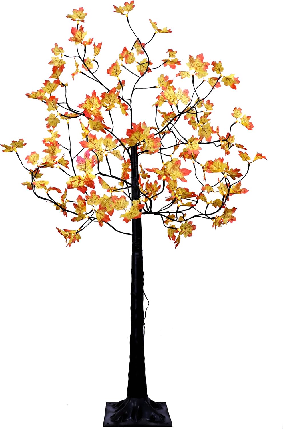 LED-Leuchtbaum Jährliche Dekoration mit Ahorn-Blätter warmweiß innen außen 
