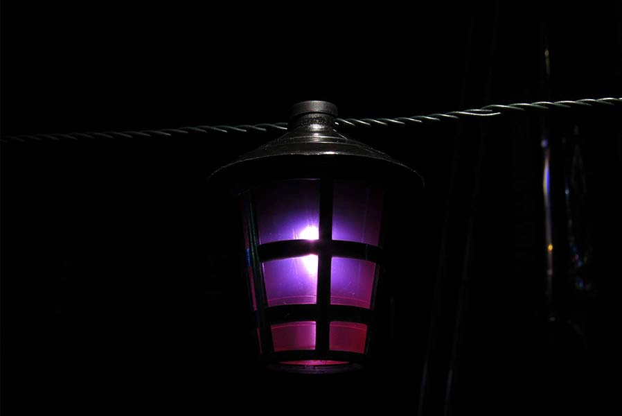 laterne-mit-ledVJXPlz7Lw4R4Q LED Lichterkette Länge 12,5 m mit 50 bunten Laternen für Gartenparty Außenbereich