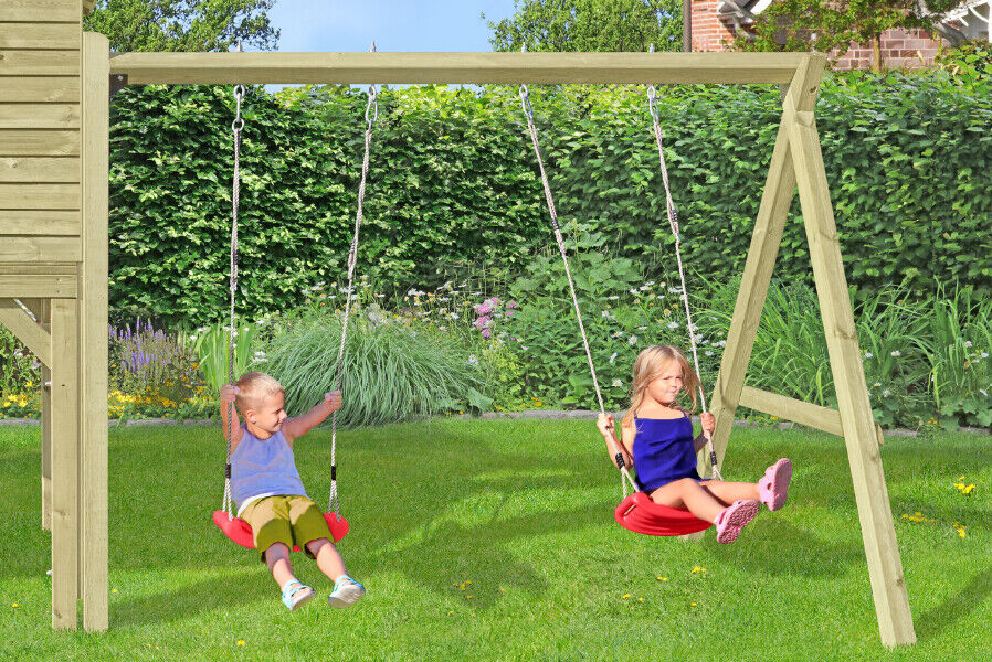 31bsjteL2QBCBU Anbauschaukel Duo 240x190 cm aus Kiefernholz KDI Anbau für Doppelschaukel