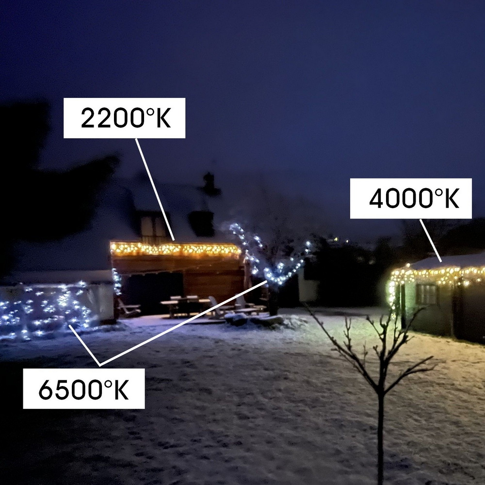 PRO CONNECT Eisregen-Lichterkette 3 m 60 LED warmweiß - IP44 für innen & außen