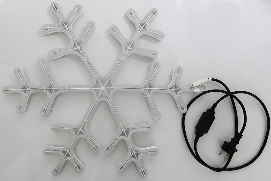 schneeflocke-led-weihnachten Schneeflocke aus 6 m Neon-Lichtschlauch mit 720 LED warmweiß