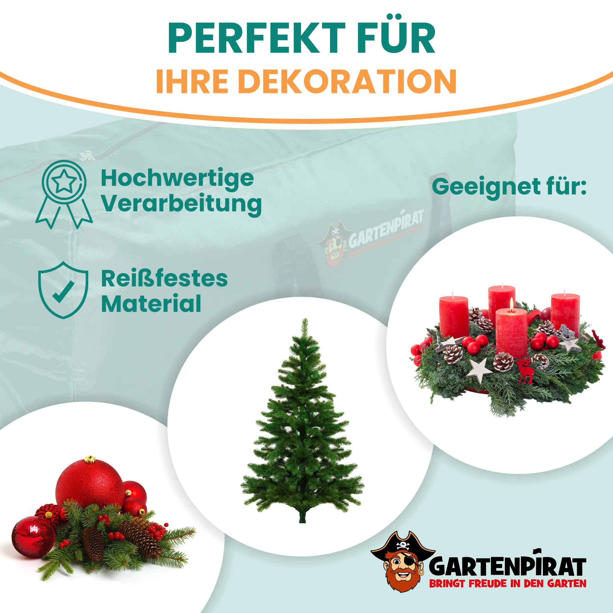 Aufbewahrungstasche für Weihnachtsbaum und Deko Aufbewahrungstasche für Weihnachtsbaum und Deko