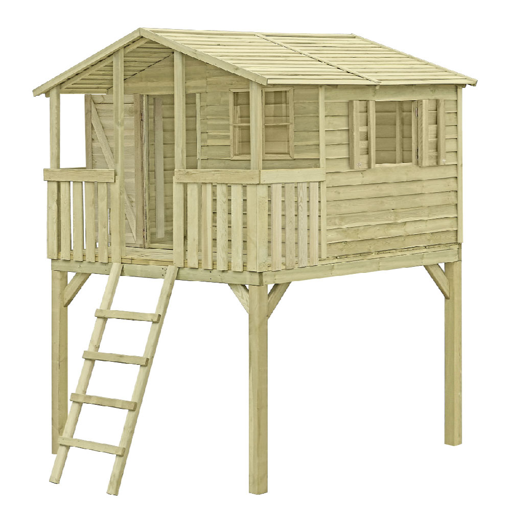 Stelzenhaus Lenny Kiefer KDI Stülpschalung 225 x 216 cm