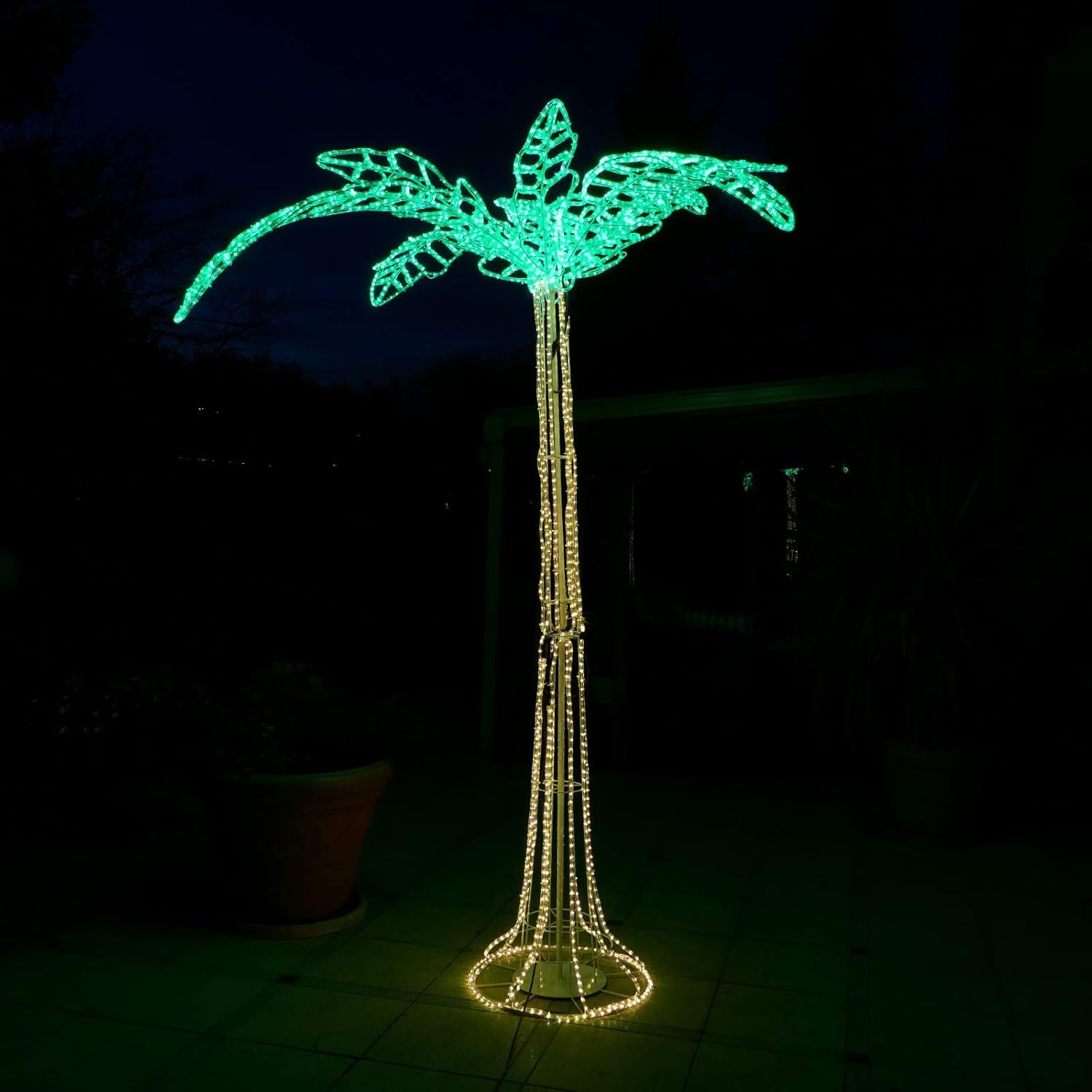 Palme 250 cm hoch 3096 LED Beleuchtung Event Party Messe 