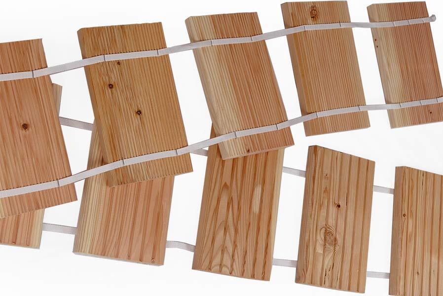 1111sJhasa9Vf8WlR Rollweg aus Lärchenholz Gartentritte Trittplatten aus Holz Fliesen Weg im Garten