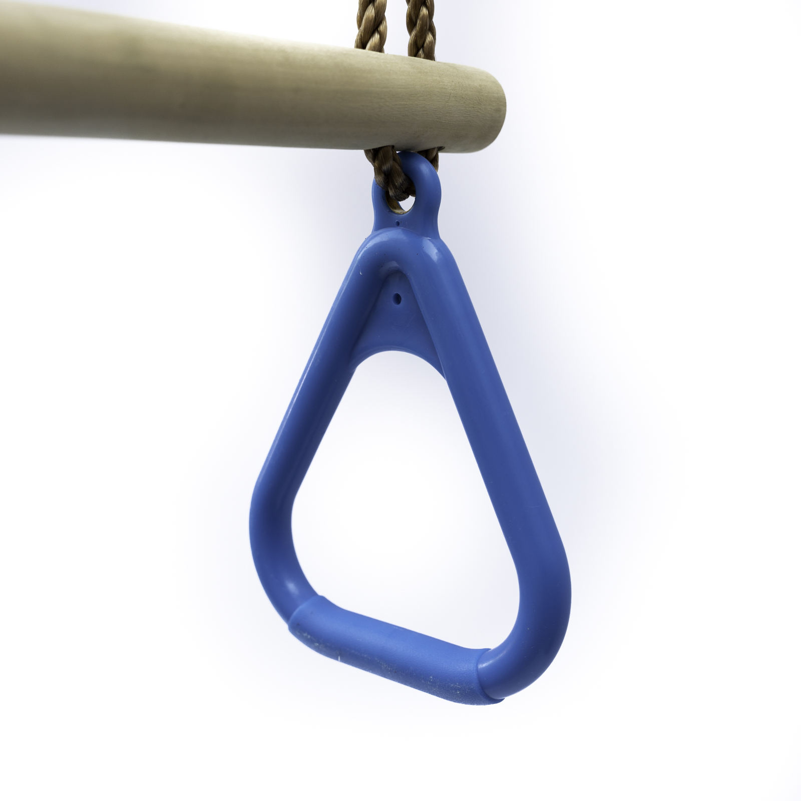 Trapez mit Kunststoffringen blau Turngerät Schaukel Höhe bis 2,55m