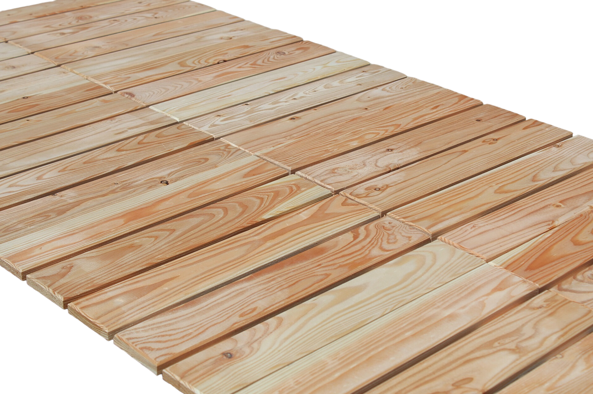 Terrassenfliese aus Lärchenholz 50x50cm Holzfliese Balkonfliese Fliese Lärche 8er Set (1 Karton)