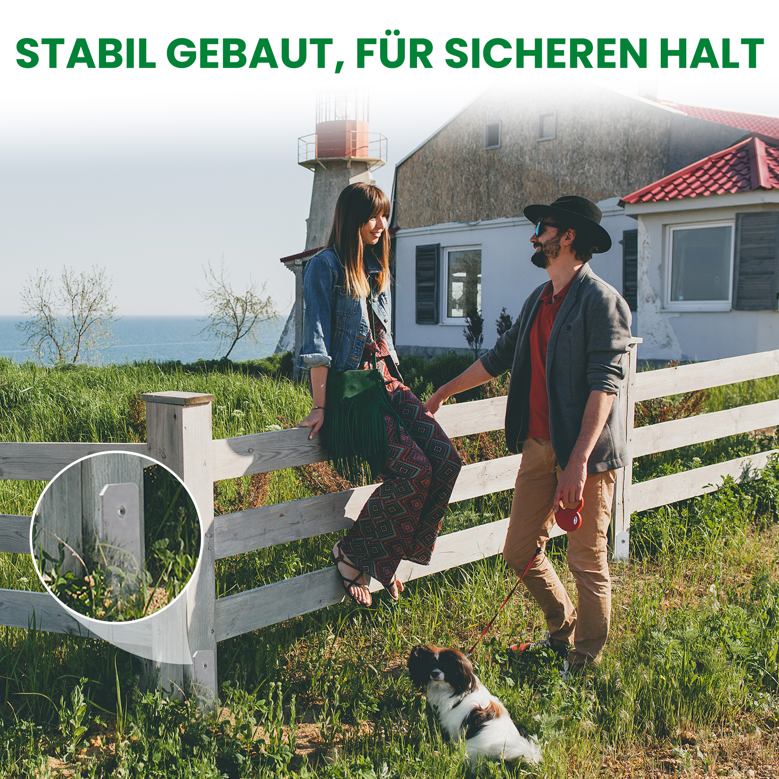 H-Anker 600x71x6 mm Pfostenträger für Pfosten 7x7 cm Spielturm Carport