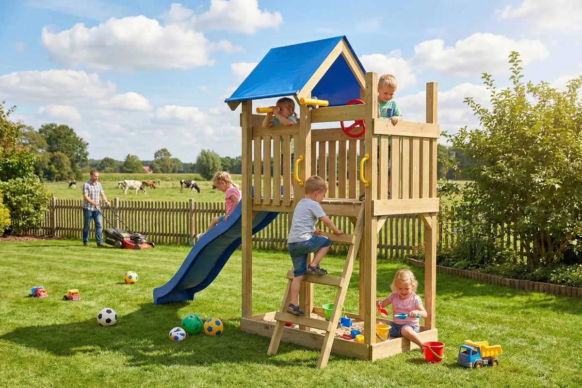 Spielturm Lucia Aktiv mit Podest und Leiter