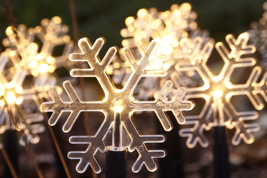 LED Leuchtstäbe 10er Set warmweiß Batteriebetrieben innen und außen