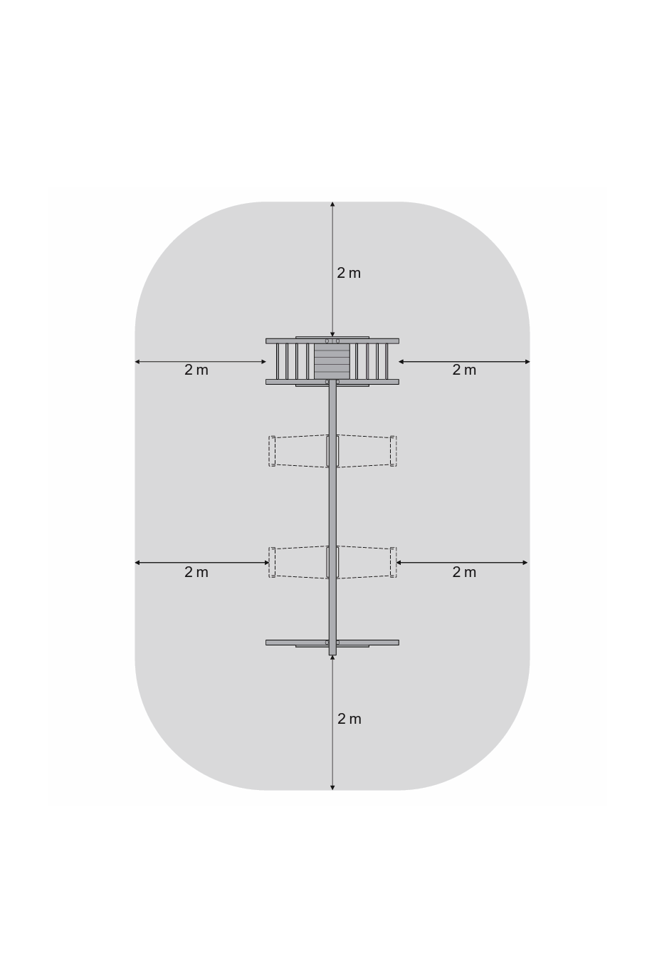Schaukelgerüst Classic Modell 4.2 aus Holz ohne Rutsche, Doppelschaukel und Leiter mit Podest