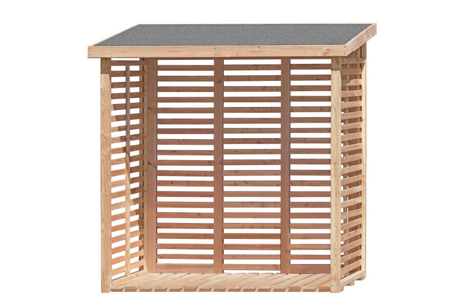 s-l1600ff8cRNnHRhzHccO Kaminholzregal Hylla aus Lärchenholz 200 x 75 x 200 cm mit Rückwand für 2m³ Brennholz