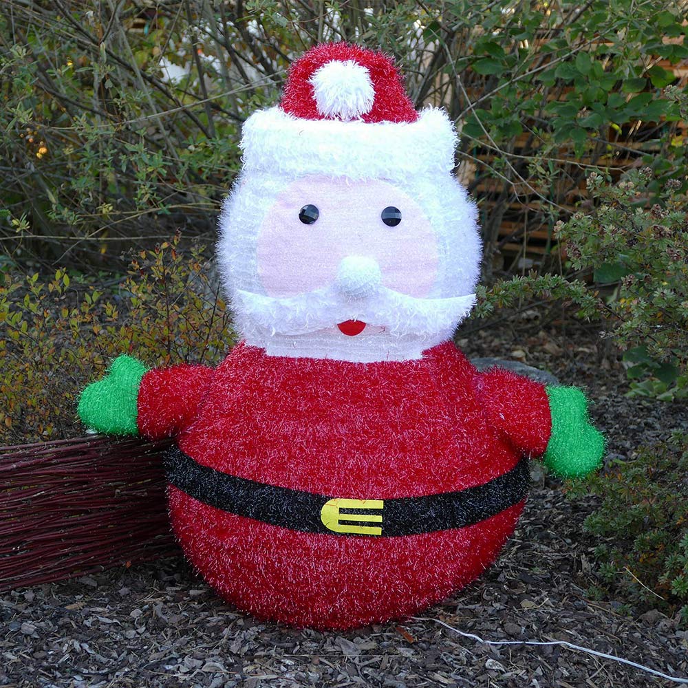 Weihnachtliche Gartenfigur Beleuchtete Figur LED warmweiß Weihnachtsdeko