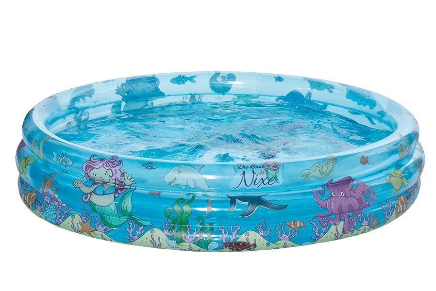 nixe3 Planschbecken Nixe für Kinder Ø 100 cm Höhe 23 cm Baby-Pool aufblasbar