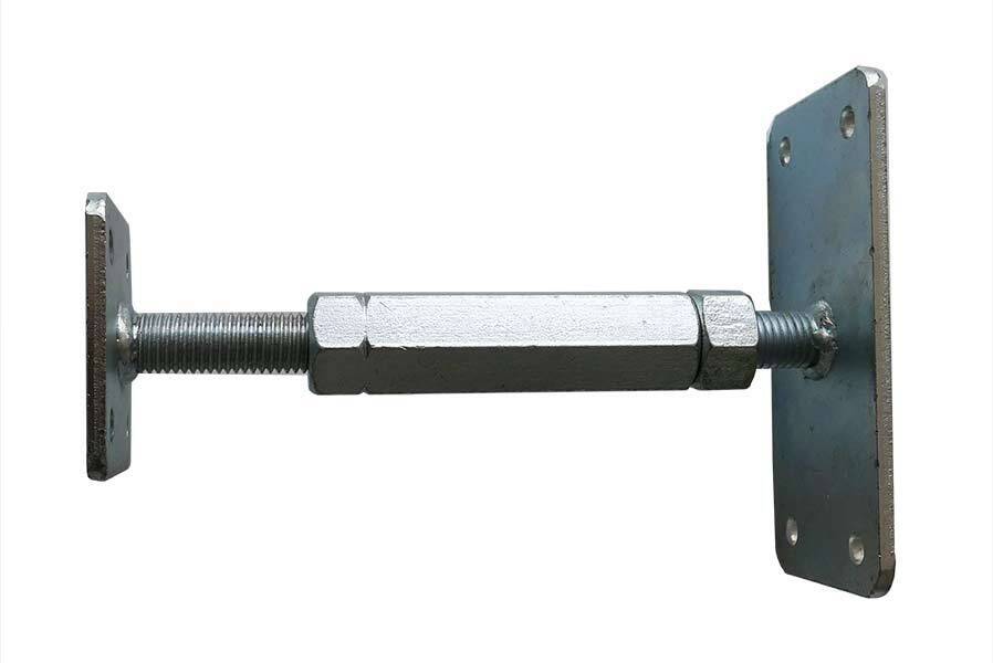 ddPUugRjQrpZYrw P-Pfostenträger verstellbar 160-220 mm Stützenfuß aus Stahl verzinkt Typ P höhenverstellbar Carport