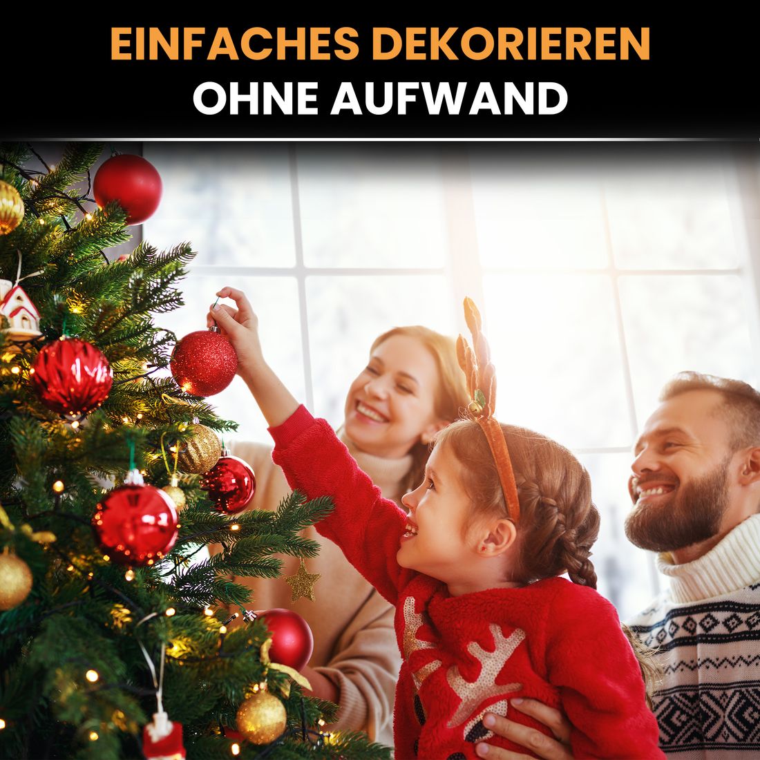 Baum-Lichterkette 160 LED mit Ring und 8 Strängen 1,8 m