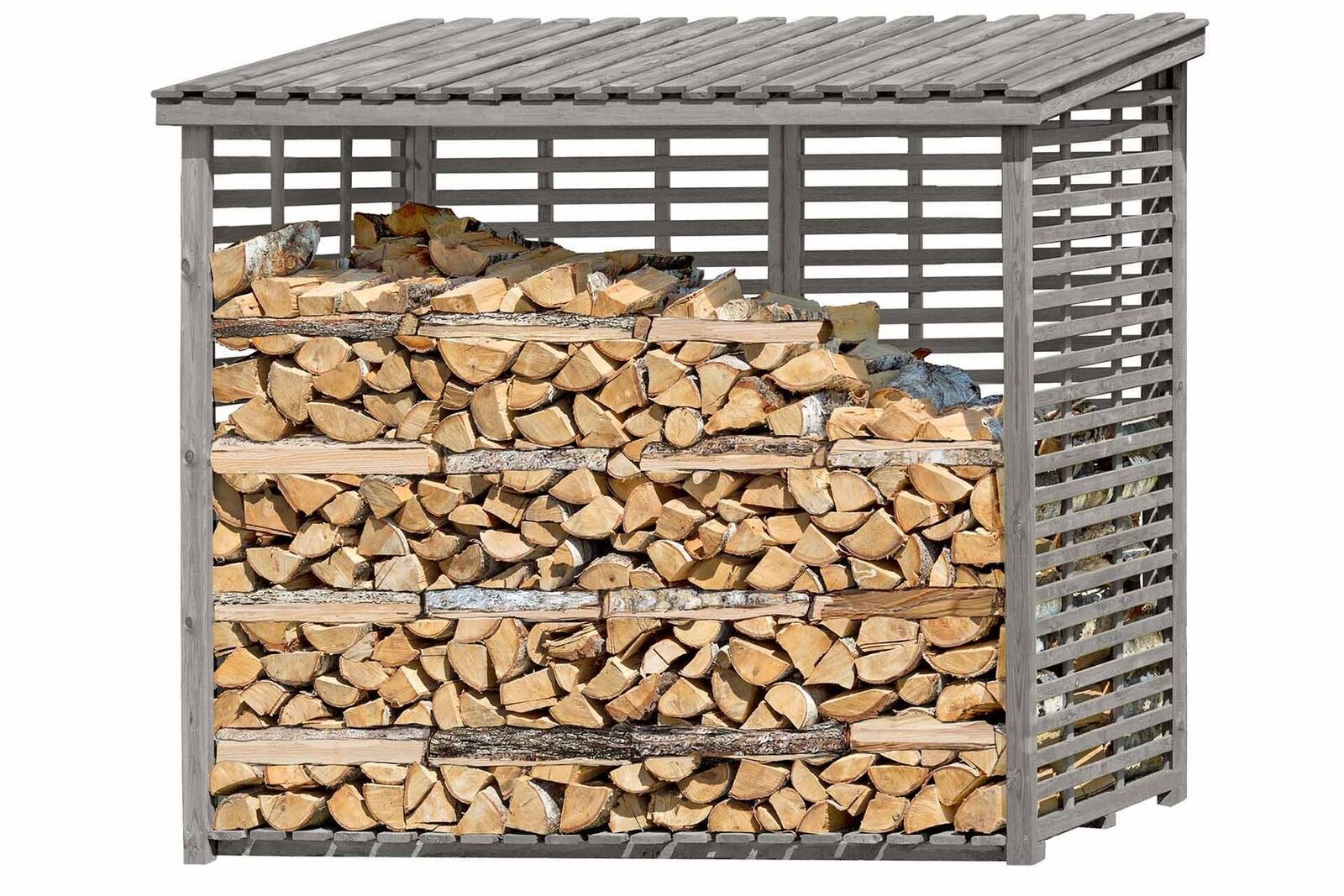 s-l1600ff8yS0mucTAcfPo Kaminholzregal XXL mit Rückwand für 3,8 m³ Brennholz in grau Holzunterstand