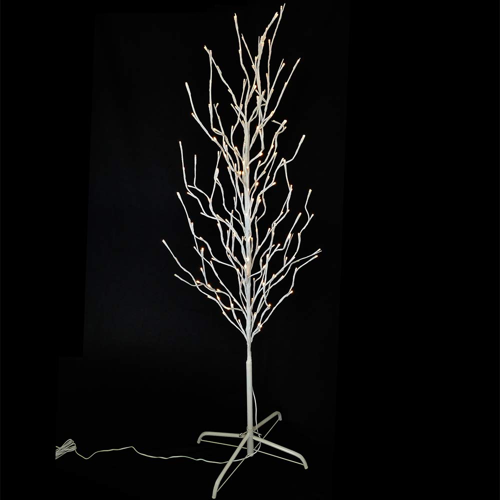 Festlicher LED-Lichterbaum 160 cm mit 200 warmweißen LEDs für innen und außen