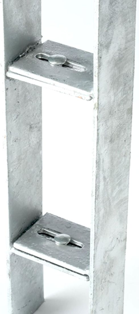 4er-Set H-Anker verstellbar 600 x 60 x 5 mm für Pfosten von 90 - 140 mm 4er-Set H-Anker verstellbar 600 x 60 x 5 mm für Pfosten von 90 - 140 mm