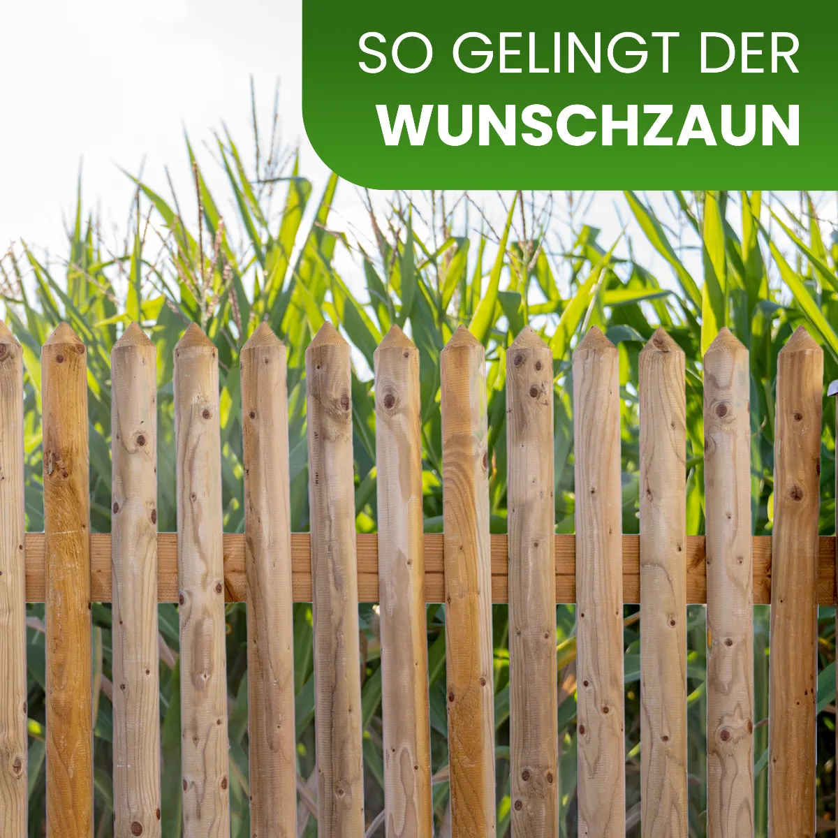 Holzpaket für Gartenzaun Lattenzaun inkl. Schrauben 180 cm breit Kiefer imprägniert Typ C 100 cm hoch