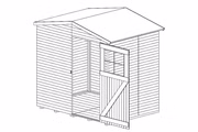 Gerätehaus Geräteschuppen Frankfurt 180 x 145 cm Gerätehaus Geräteschuppen Frankfurt 180 x 145 cm