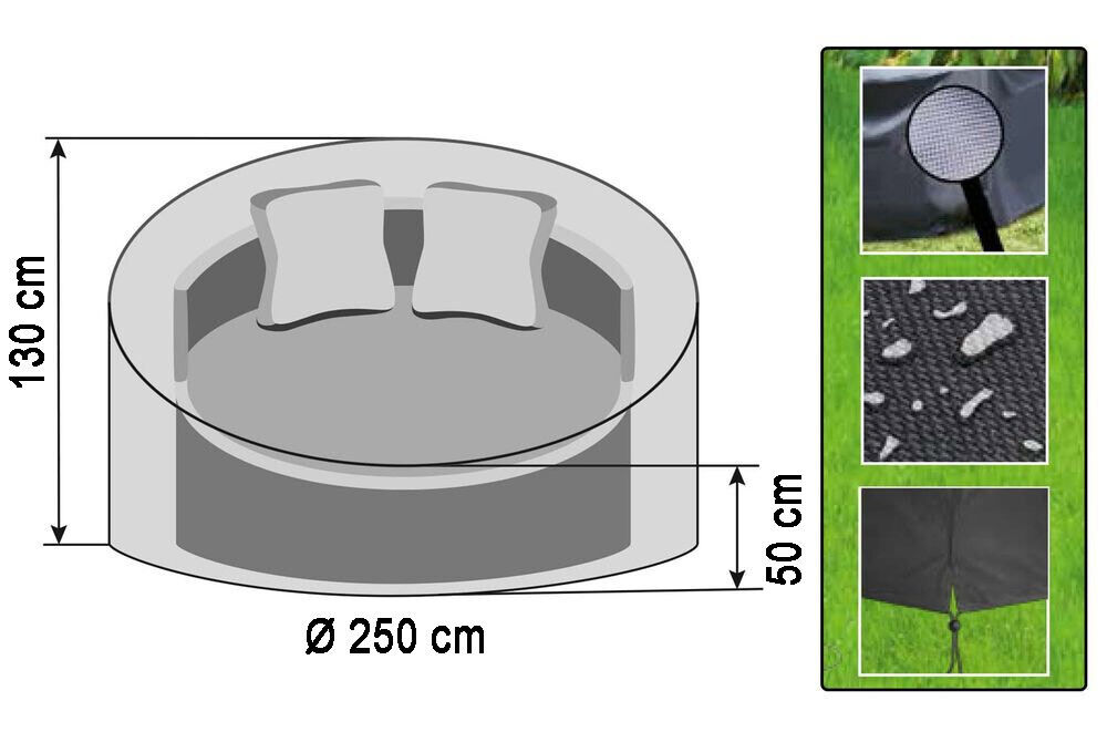 Schutzhülle Abdeckung Plane Hülle für Gartenmöbel Lounge Sessel Abdeckhaube Gartengarnitur