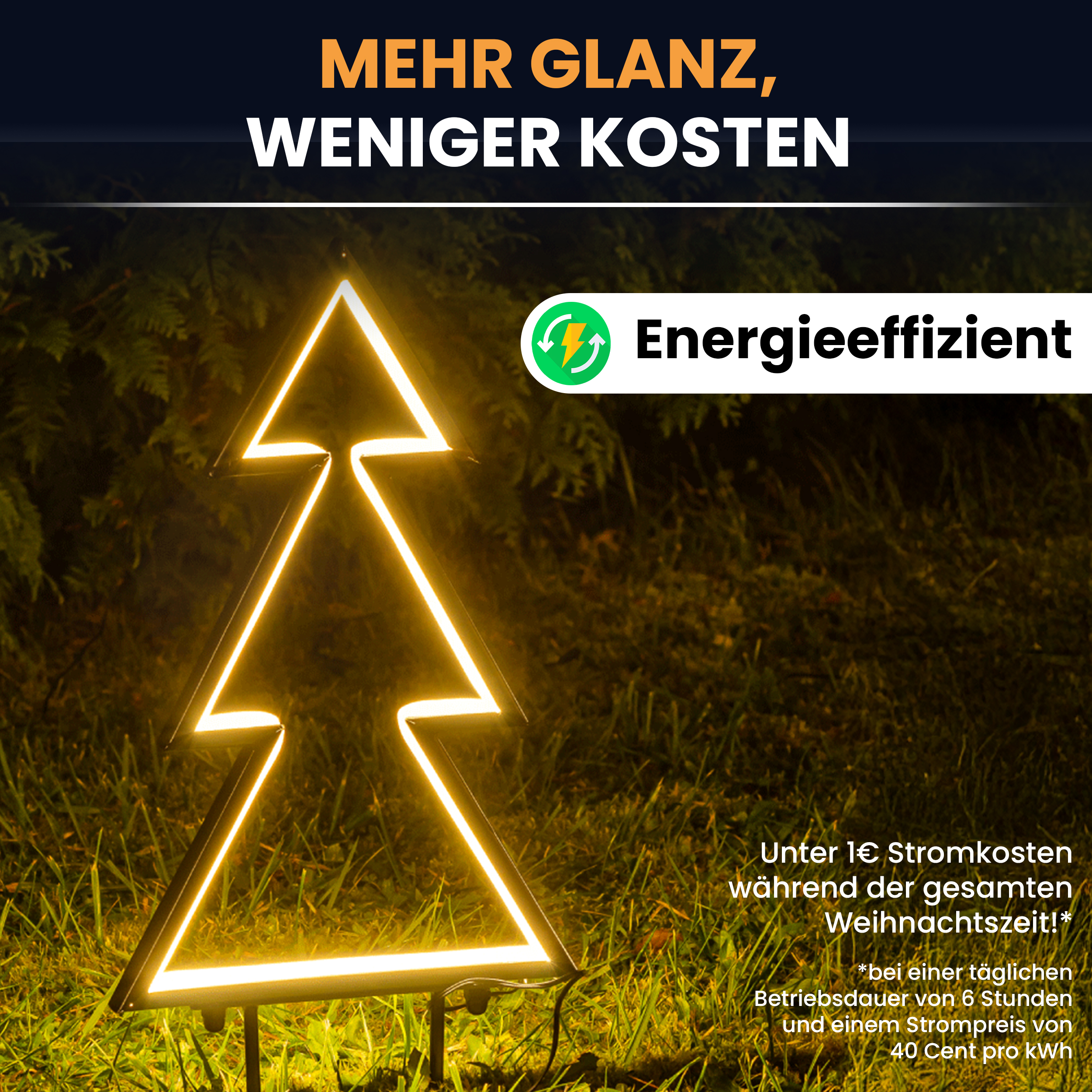 47AEHs0DyRHARU Gartenstecker Neon-Tanne 153 LEDs warmweiß Weihnachtsstecker Neonbeleuchtung