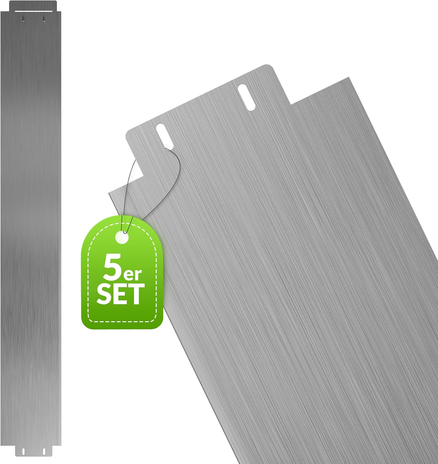 Rasenkante Metall verzinkt 500 cm (5x100 cm) Höhe 14 cm Mähkante Beetumrandung