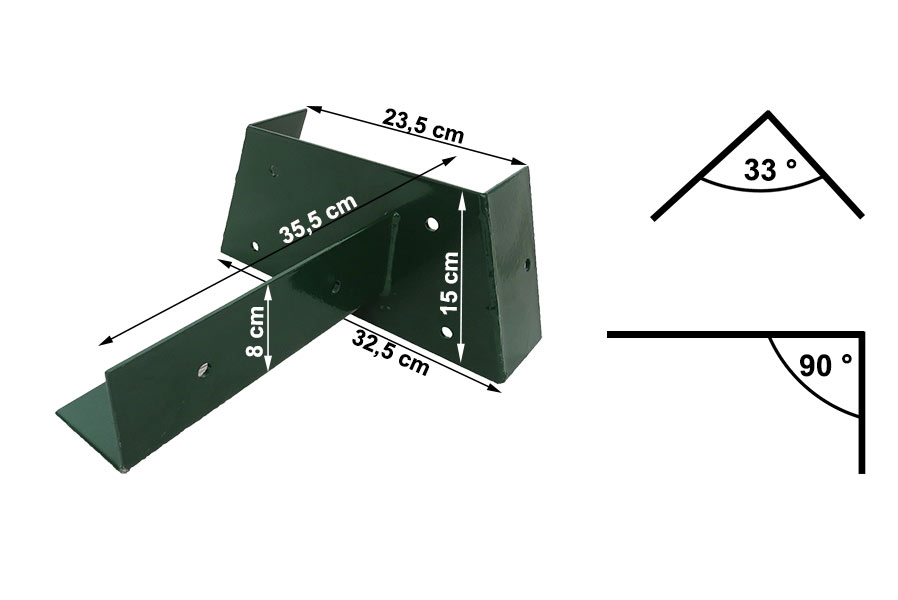 Schaukel-Verbinder für Pfosten 9x9 cm - Schaukel selber bauen Schaukel-Verbinder für Pfosten 9x9 cm - Schaukel selber bauen